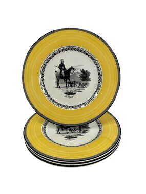 Villeroy & Boch Audun Chasse 4 Dinner Plates 10.5" Premium Porcelain Germany